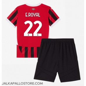 AC Milan Emerson Royal #22 Kotipaita Lapsille 2024-25 Lyhythihainen (+ shortsit)